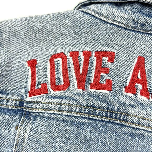 NWT Cat & Jack Love Always Valentine's Denim Jacket - Picture 6 of 7